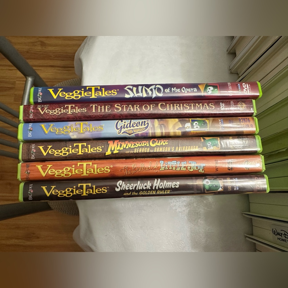 Lot of 6 Veggie Tales DVD